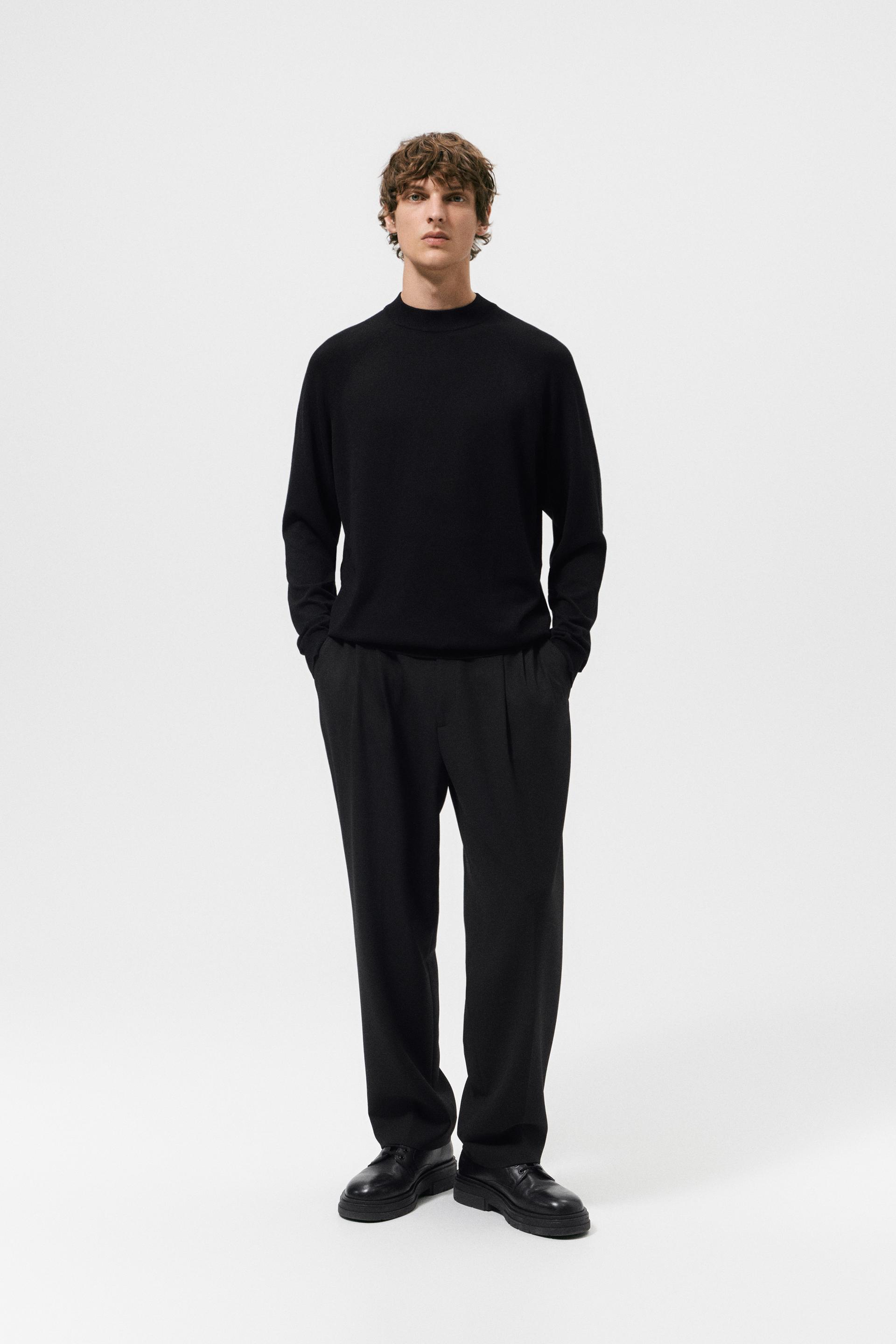 MOCK NECK SWEATER - Black | ZARA South 