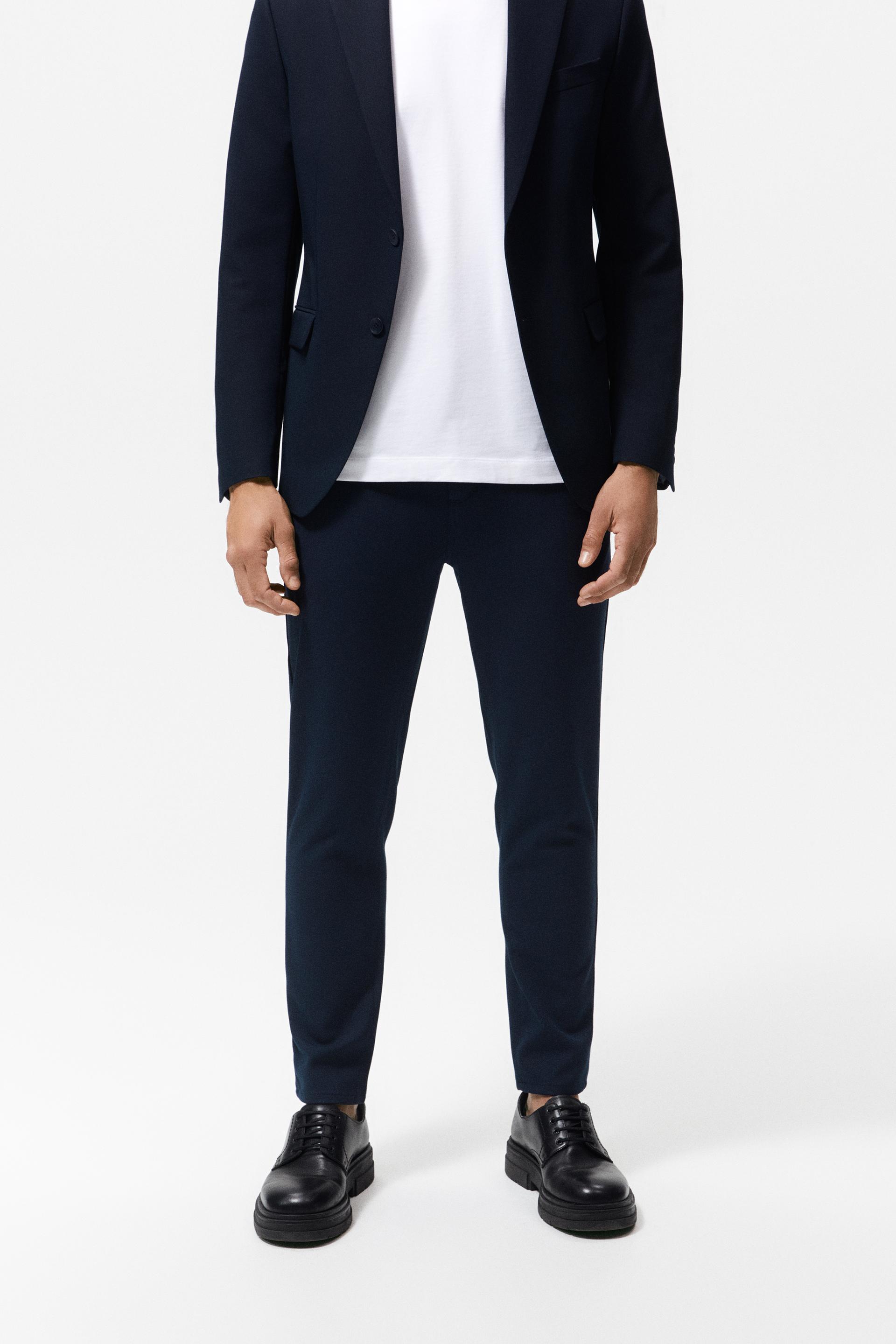 コンフォートフィットチノパンツ ネイビーブルー Zara Japan 日本 コンフォートフィットチノパンツ ネイビーブルー Zara Japan 日本