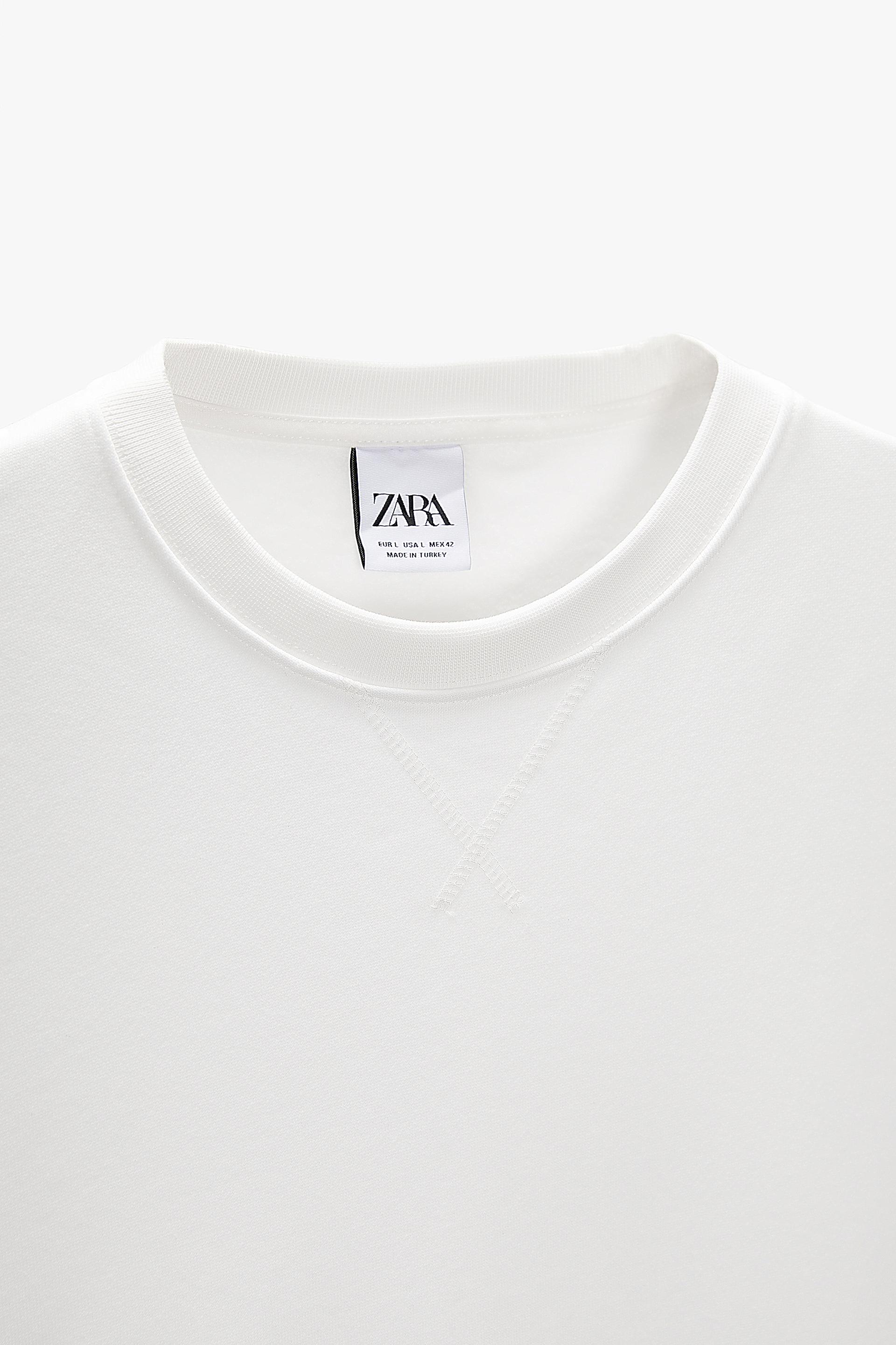 zara white sweatshirt