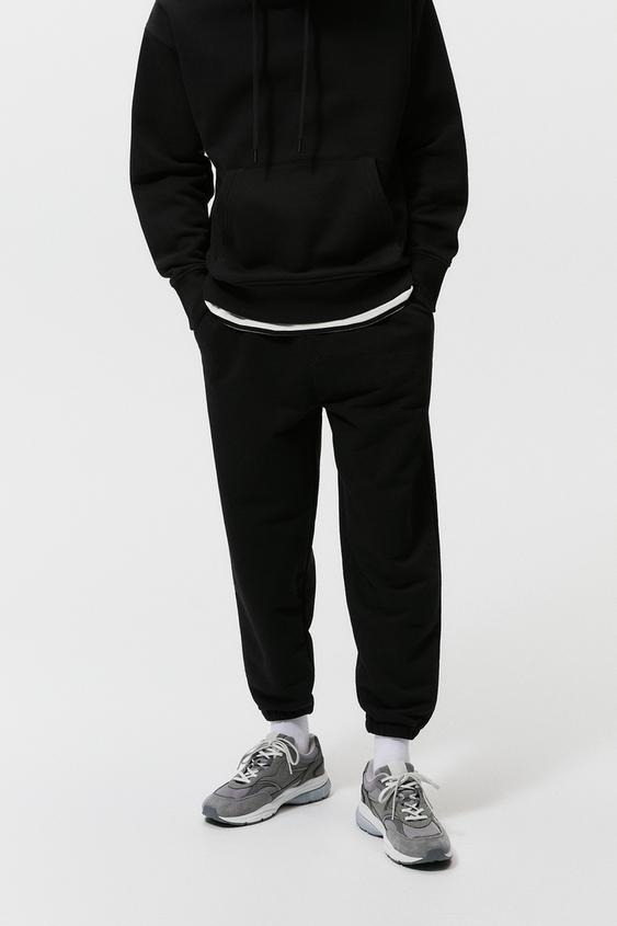 PANTALÓN JOGGER BÁSICO - Negro | ZARA Chile