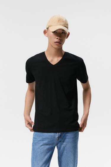 Men´s V-neck T-shirts ZARA Philippines