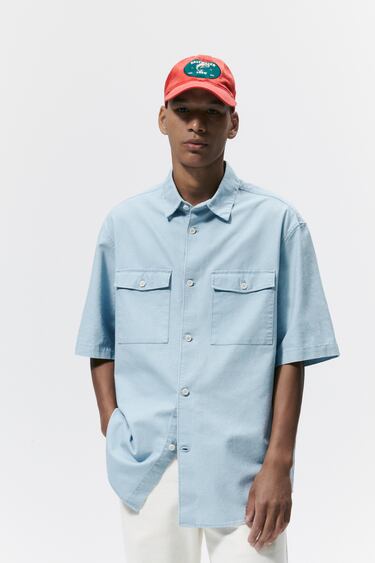 LINEN - COTTON SHIRT WITH POCKETS