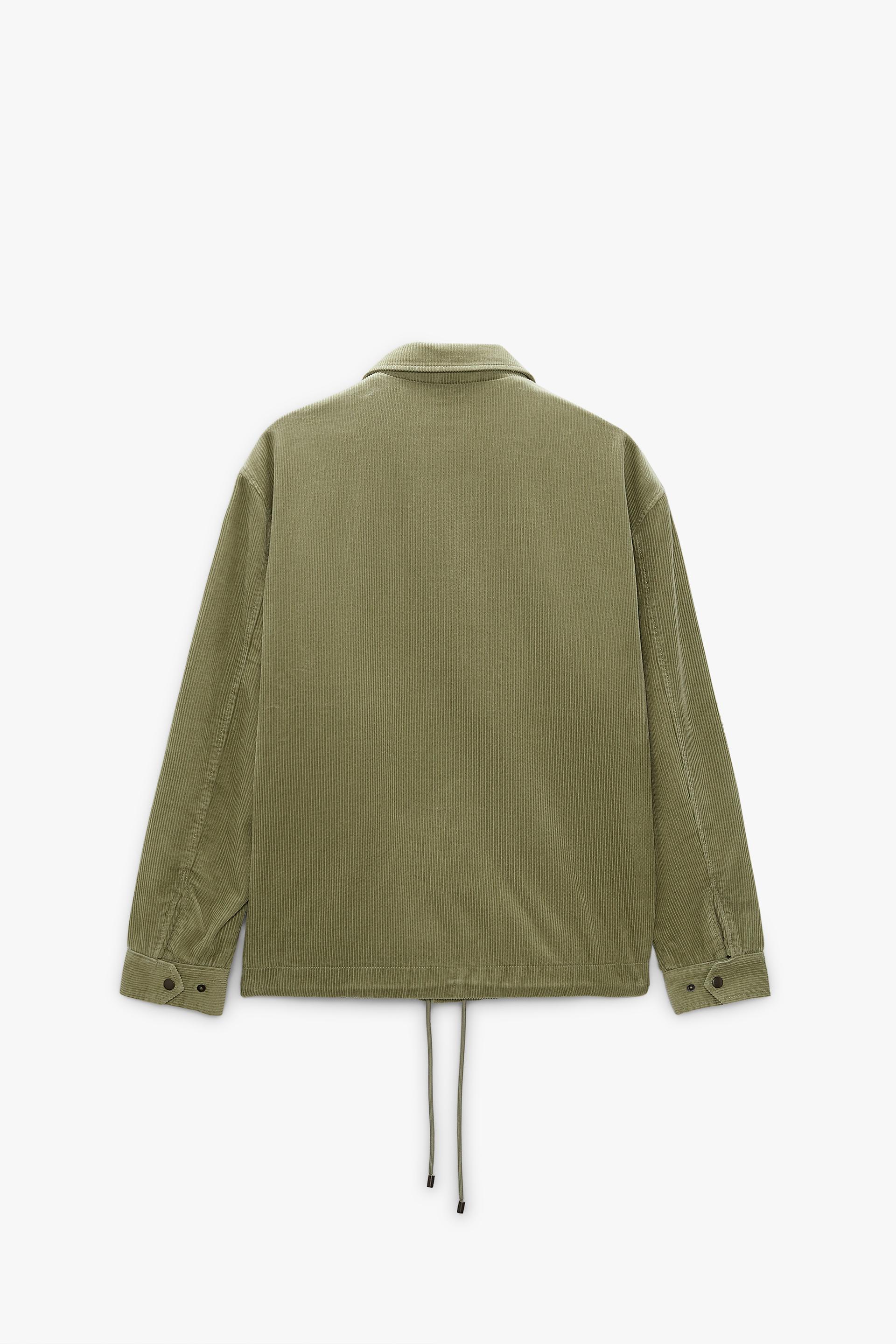 zara black cord jacket