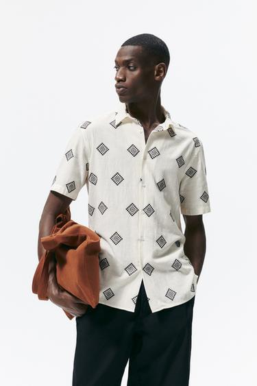 Zara mens shirts sale uk clearance