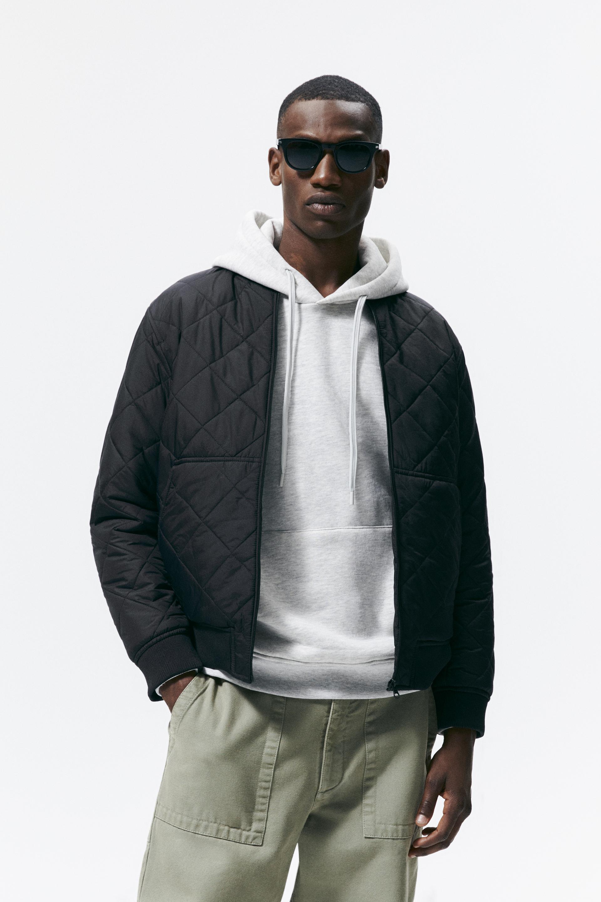 QUILTED BOMBER JACKET - Khaki | ZARA Australia