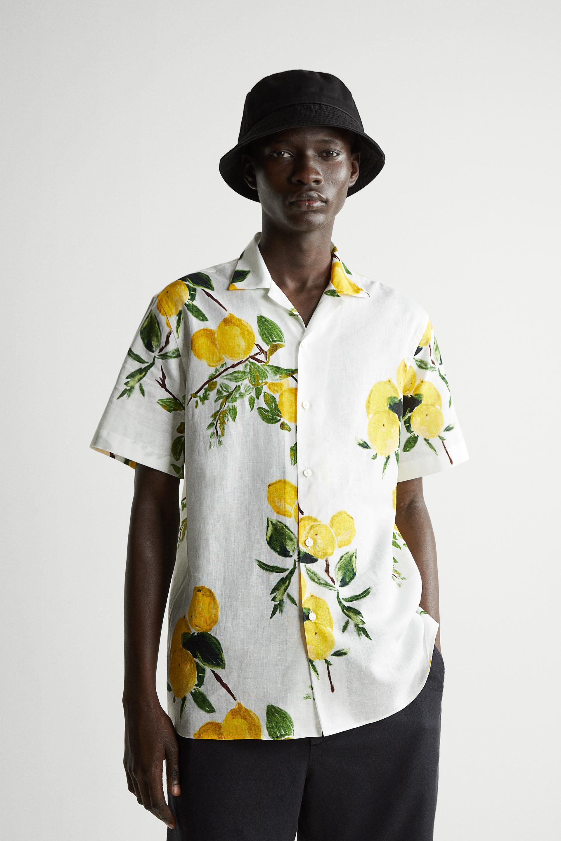 Zara lemon print shirt Clearance