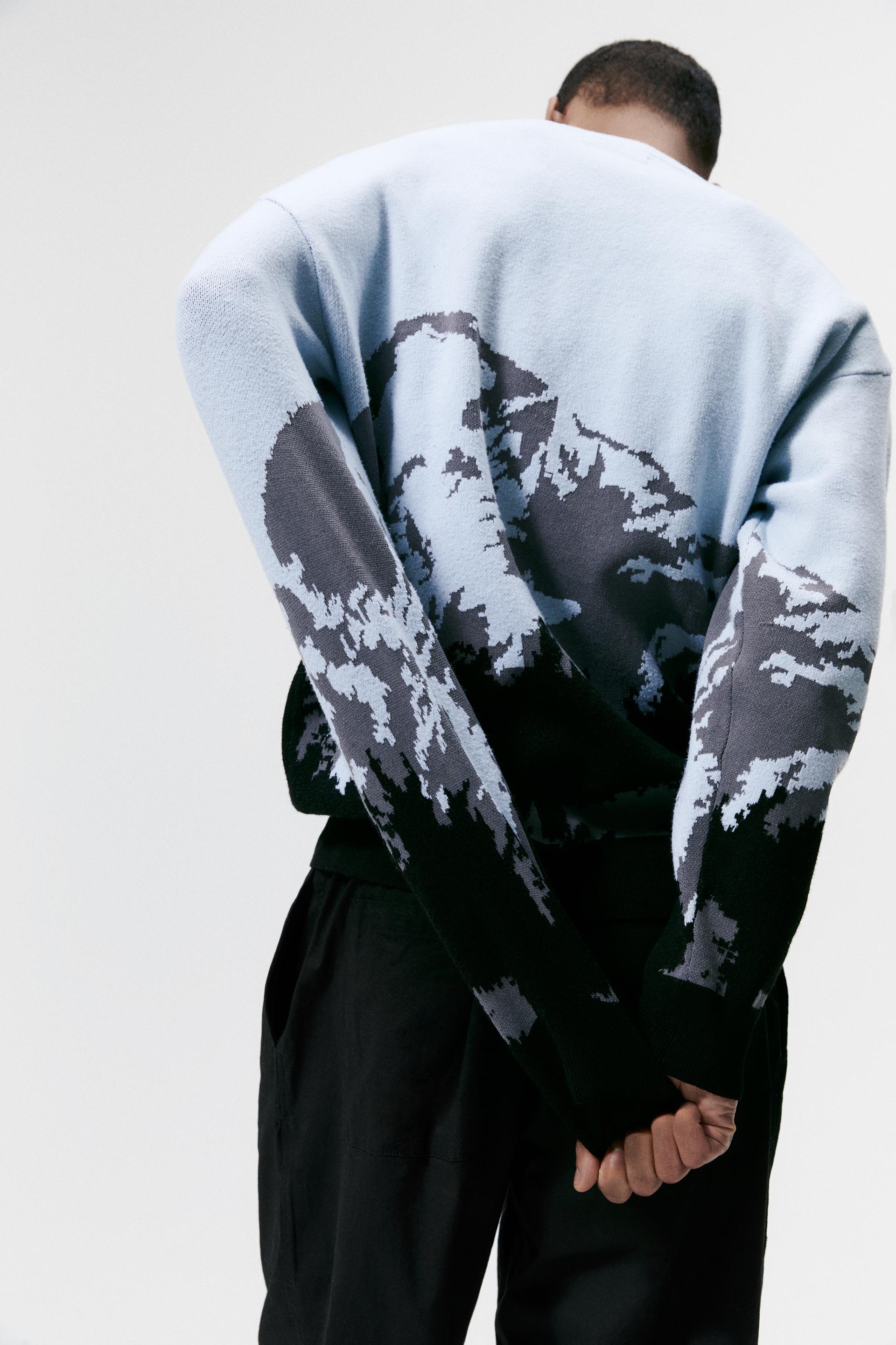 Zara MOUNTAIN JACQUARD SWEATER 