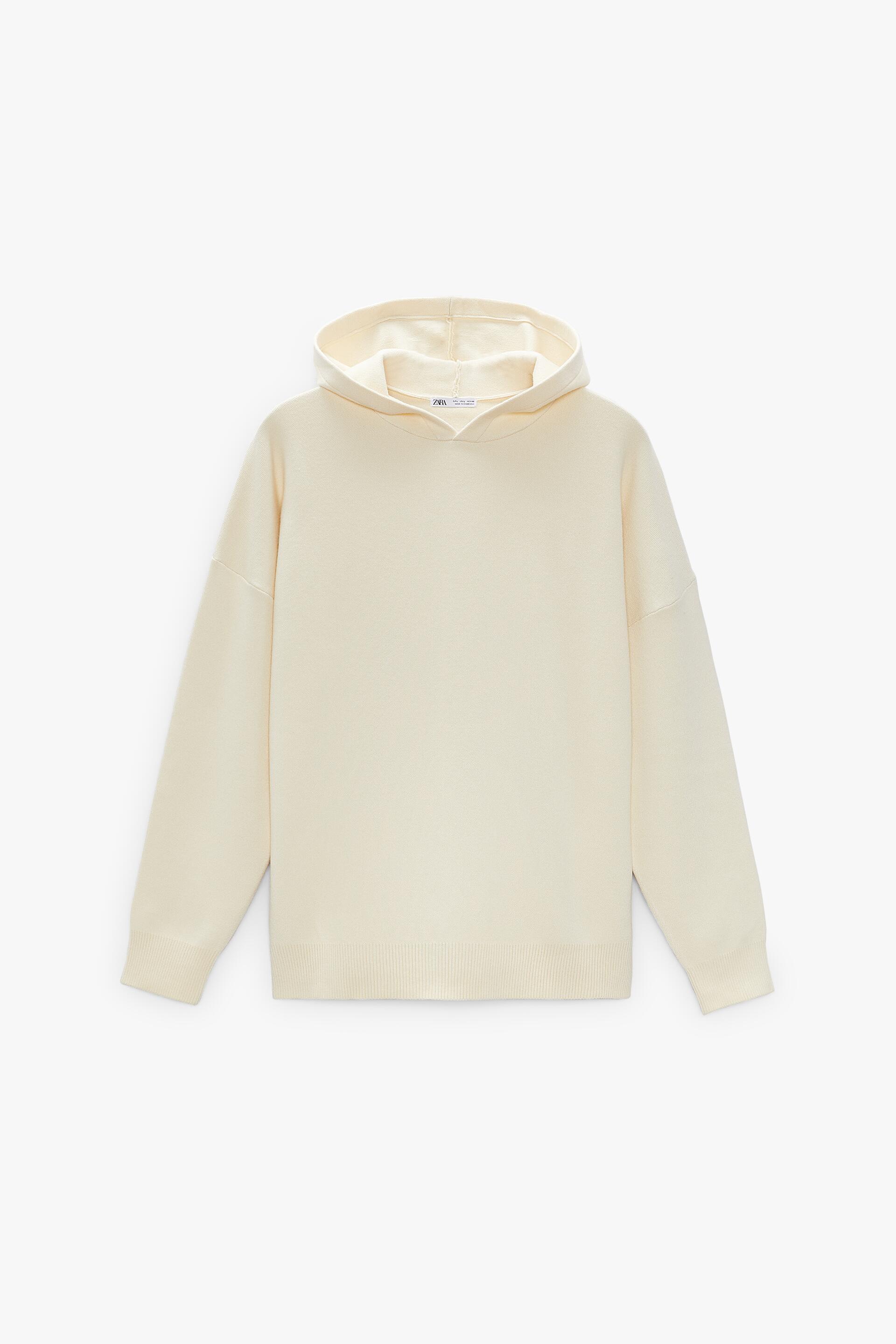 JERSEY CONJUNTO CAPUCHA - Blanco roto | ZARA Chile