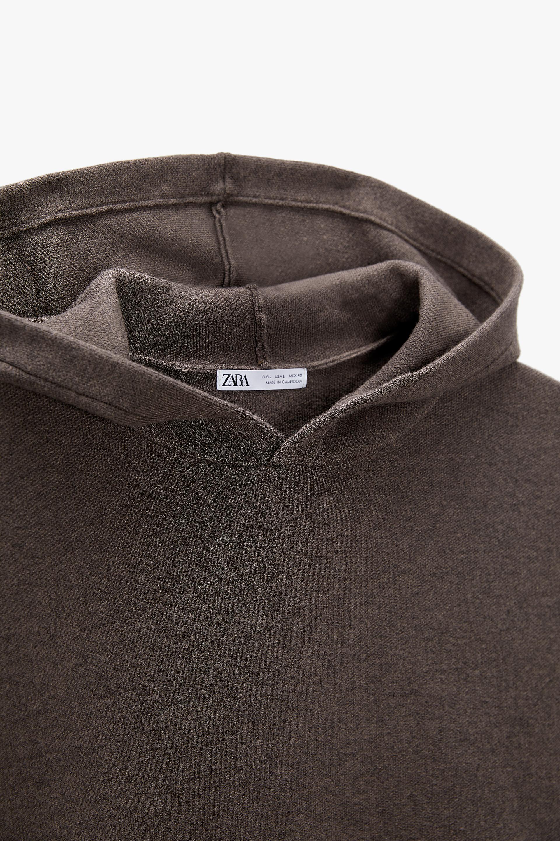 JERSEY CONJUNTO CAPUCHA - Negro | ZARA España