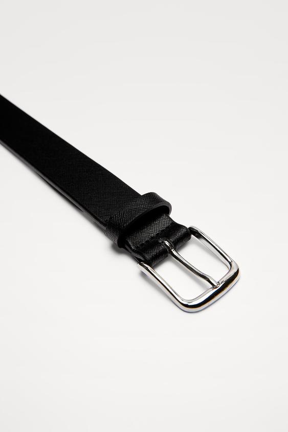 Zara embossed leather belt Clearance