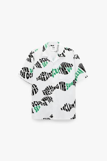 プリント柄シャツ メンズ Zara 日本