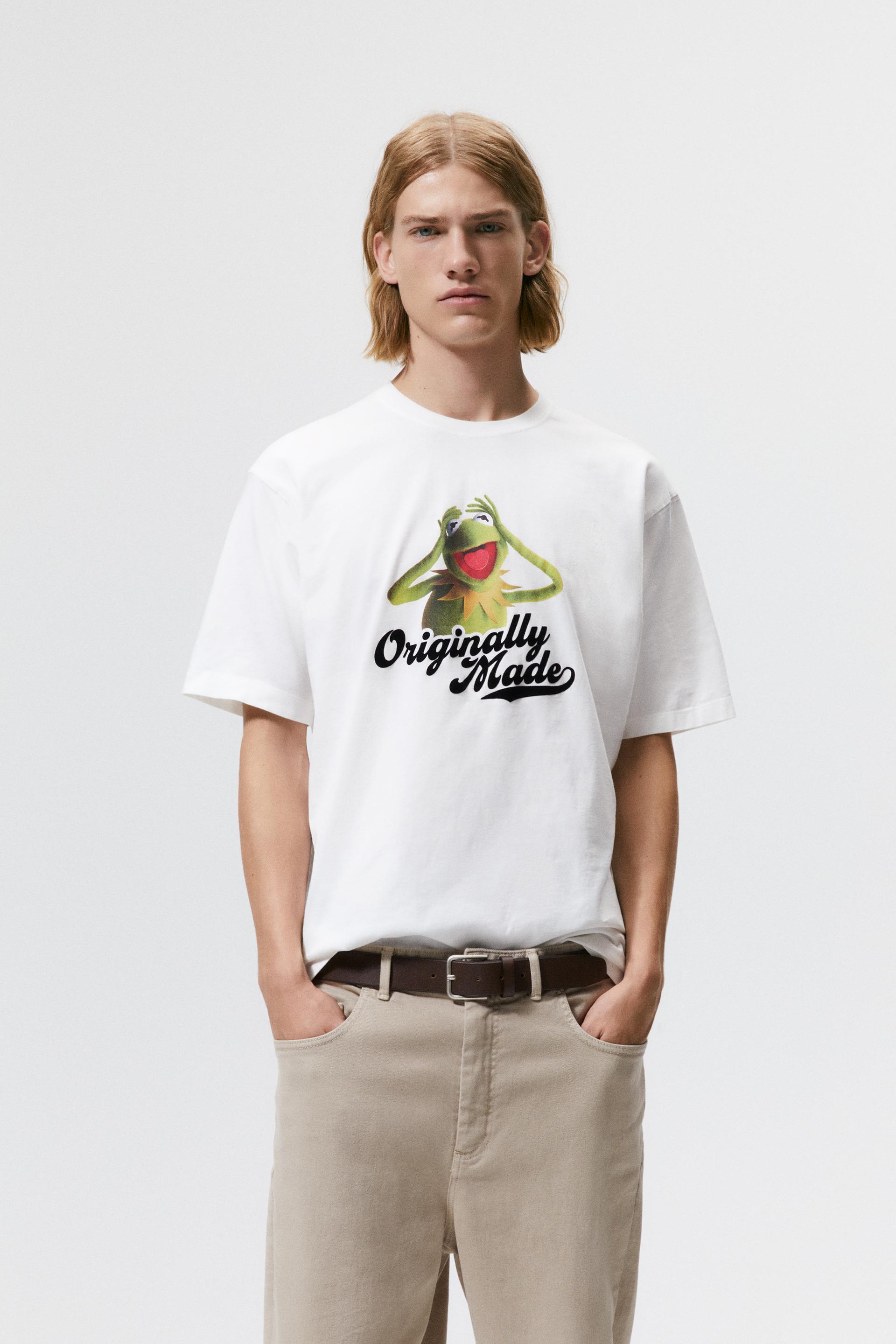 カーミット C ディズニー tシャツ オフホワイト Zara Japan 日本 カーミット C ディズニー tシャツ オフホワイト Zara Japan 日本