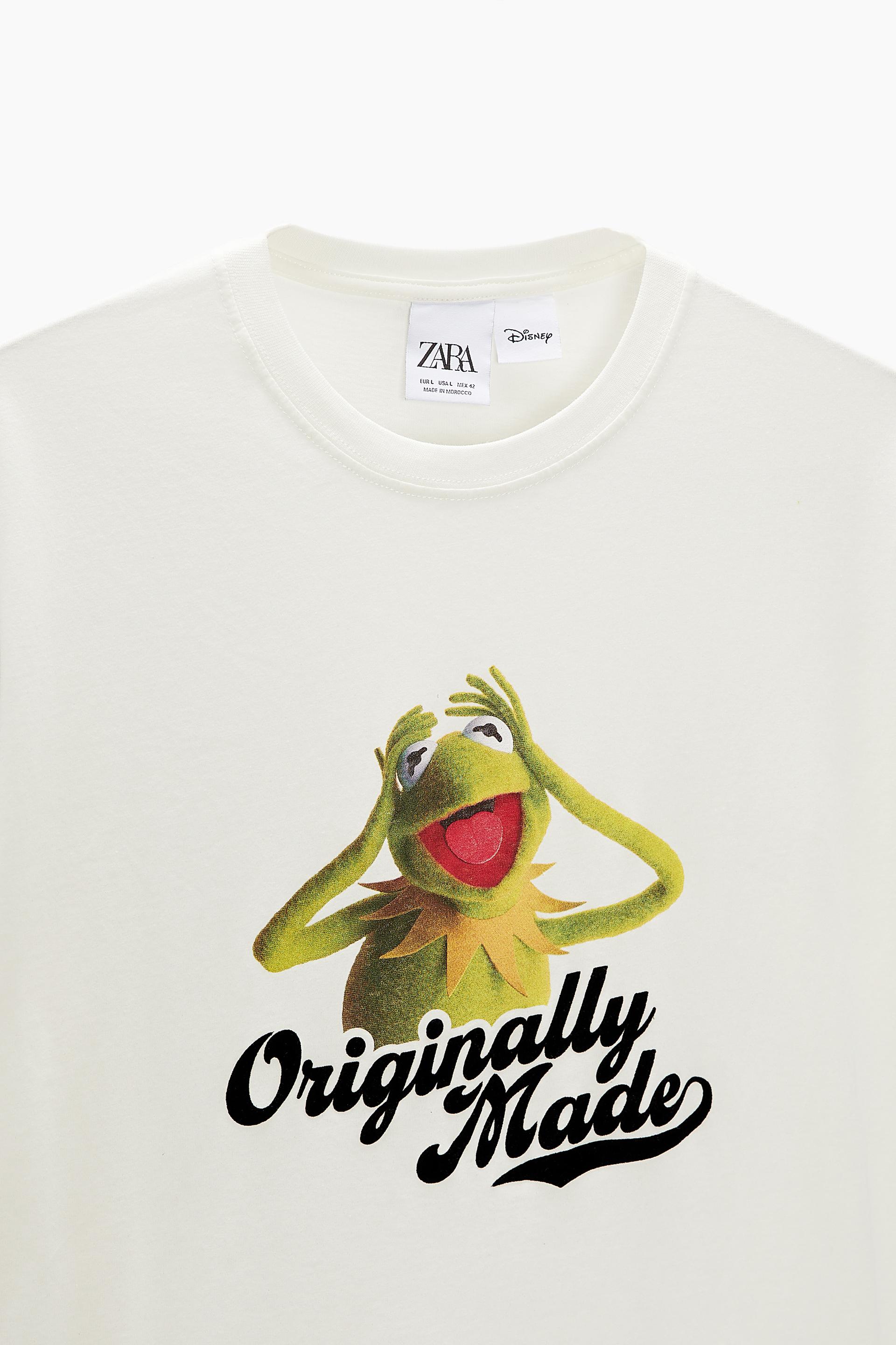 カーミット C ディズニー tシャツ オフホワイト Zara Japan 日本 カーミット C ディズニー tシャツ オフホワイト Zara Japan 日本