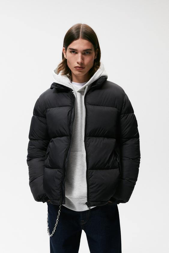 Ripstop puffer jacket zara