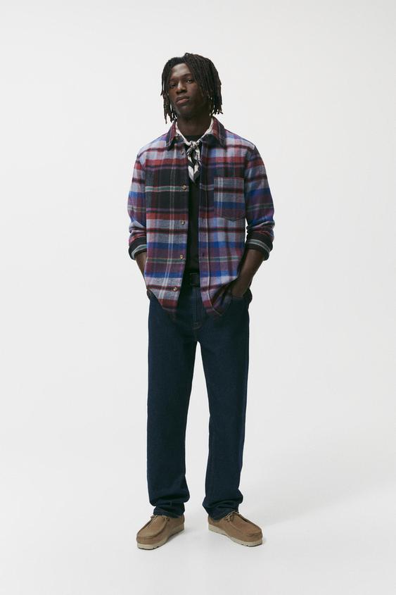 PLAID FLANNEL SHIRT Zara