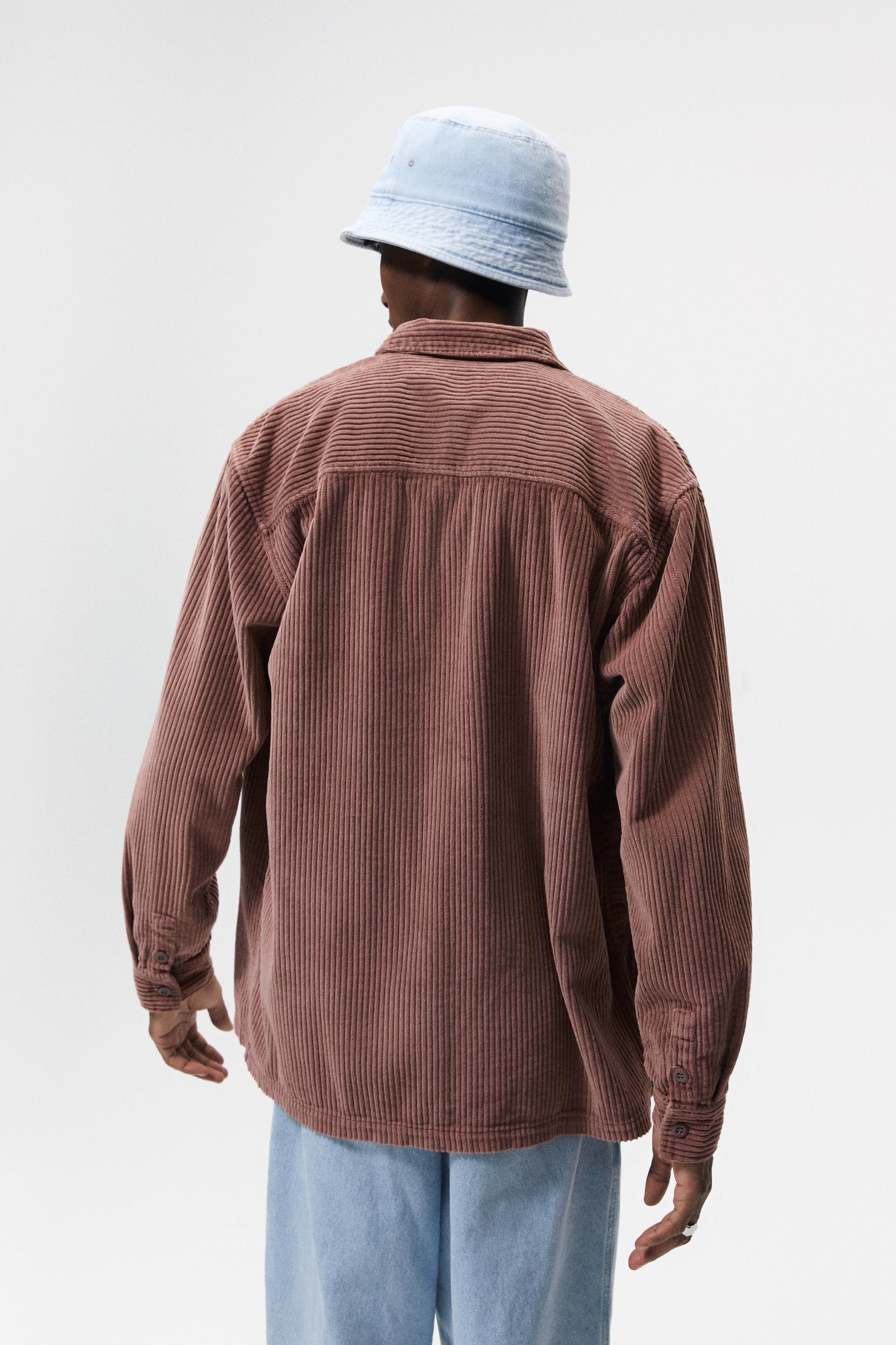 コーデュロイ シャツジャケット パウダーピンク Zara Japan 日本