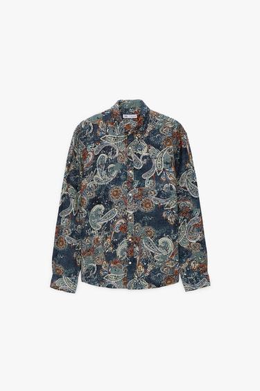 プリント柄シャツ メンズ Zara 日本