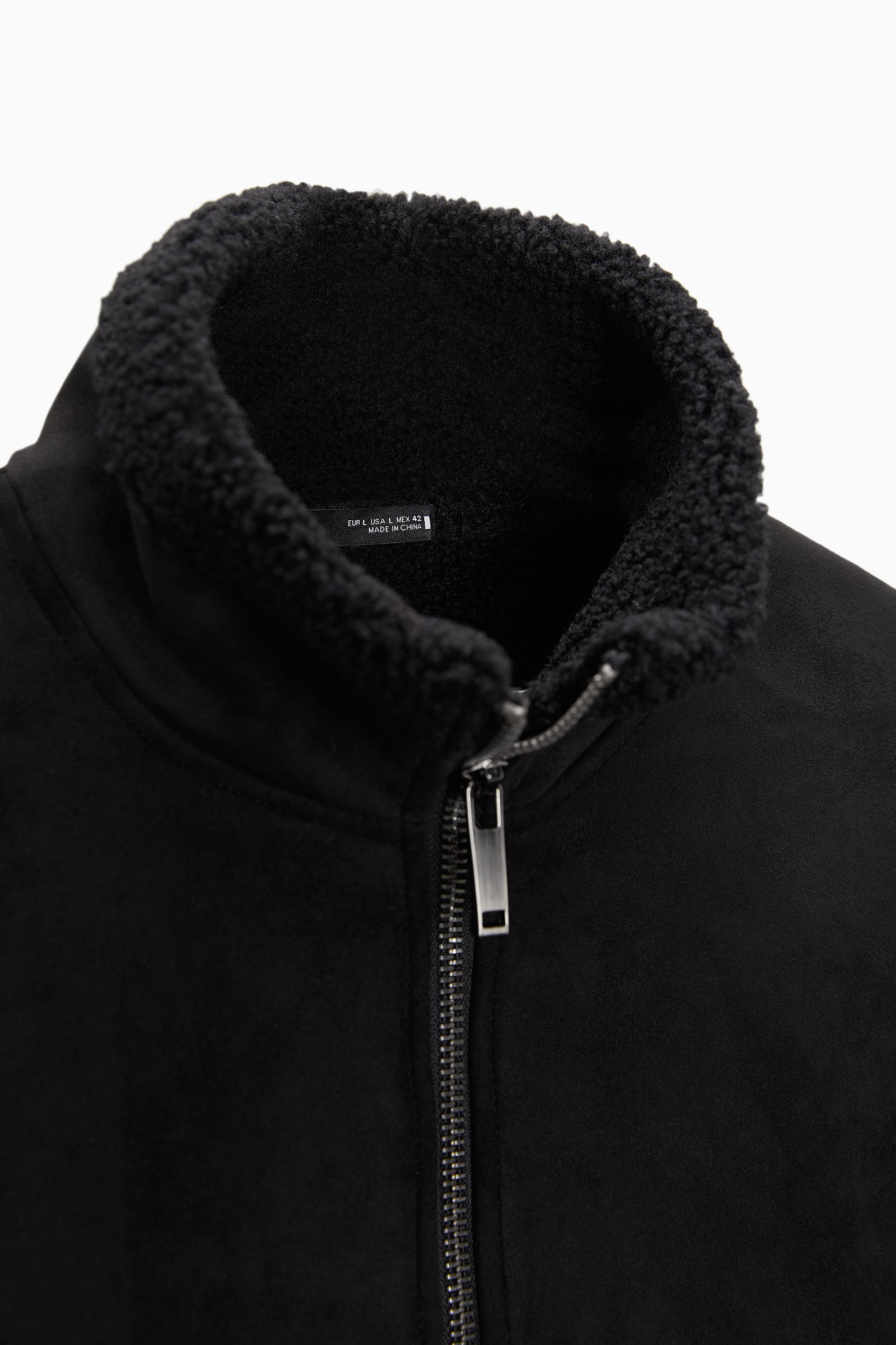 fleece black jacket