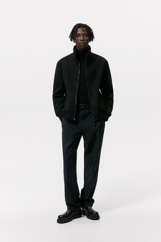 suede zara jacket