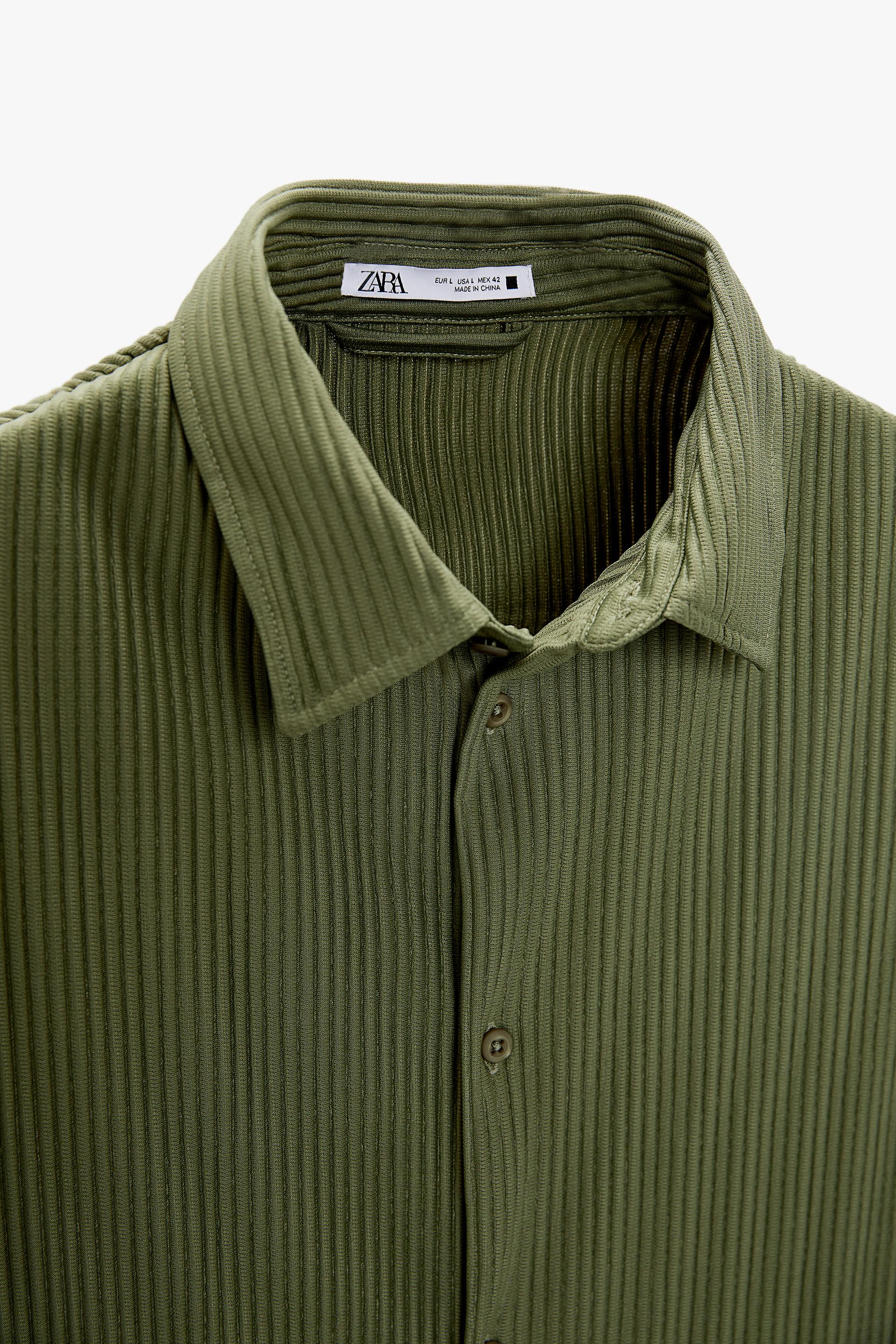 Zara oversized pleated shirt Clearance