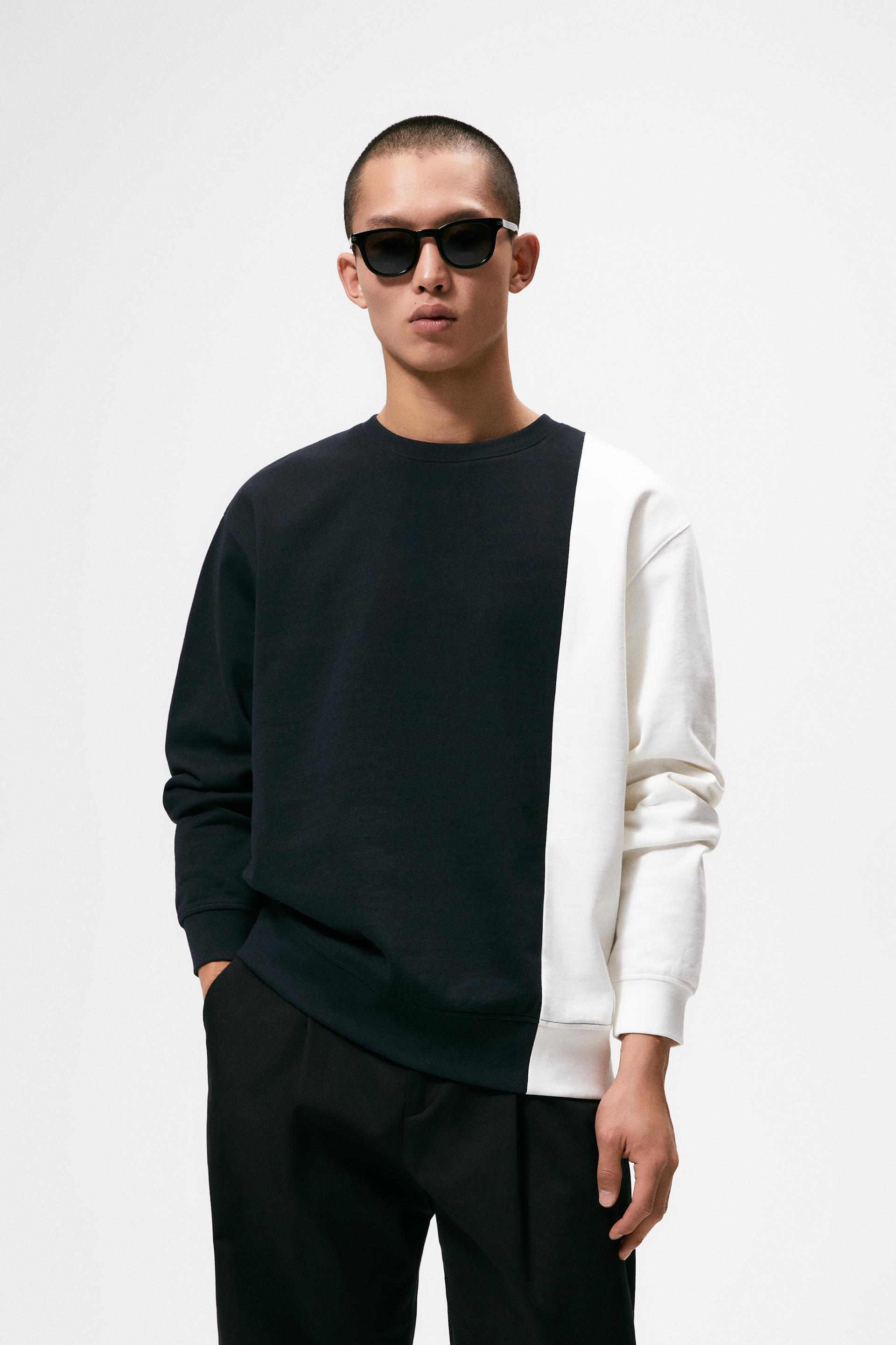 SUDADERA CONTRASTE - Crudo / Beige | ZARA Chile