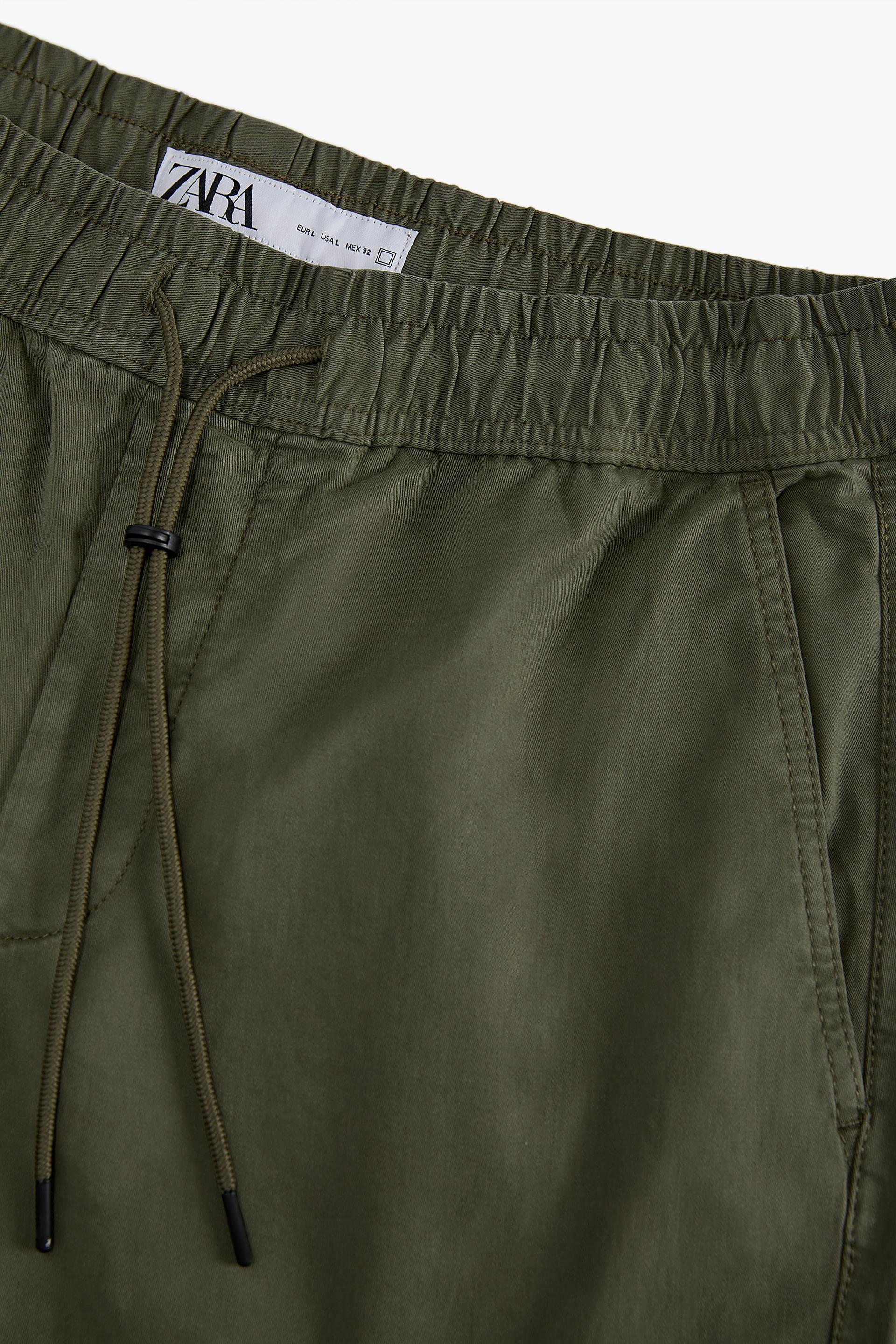 PANTALÓN CINTURA JOGGER ALGODÓN - LINO - Gris | ZARA España