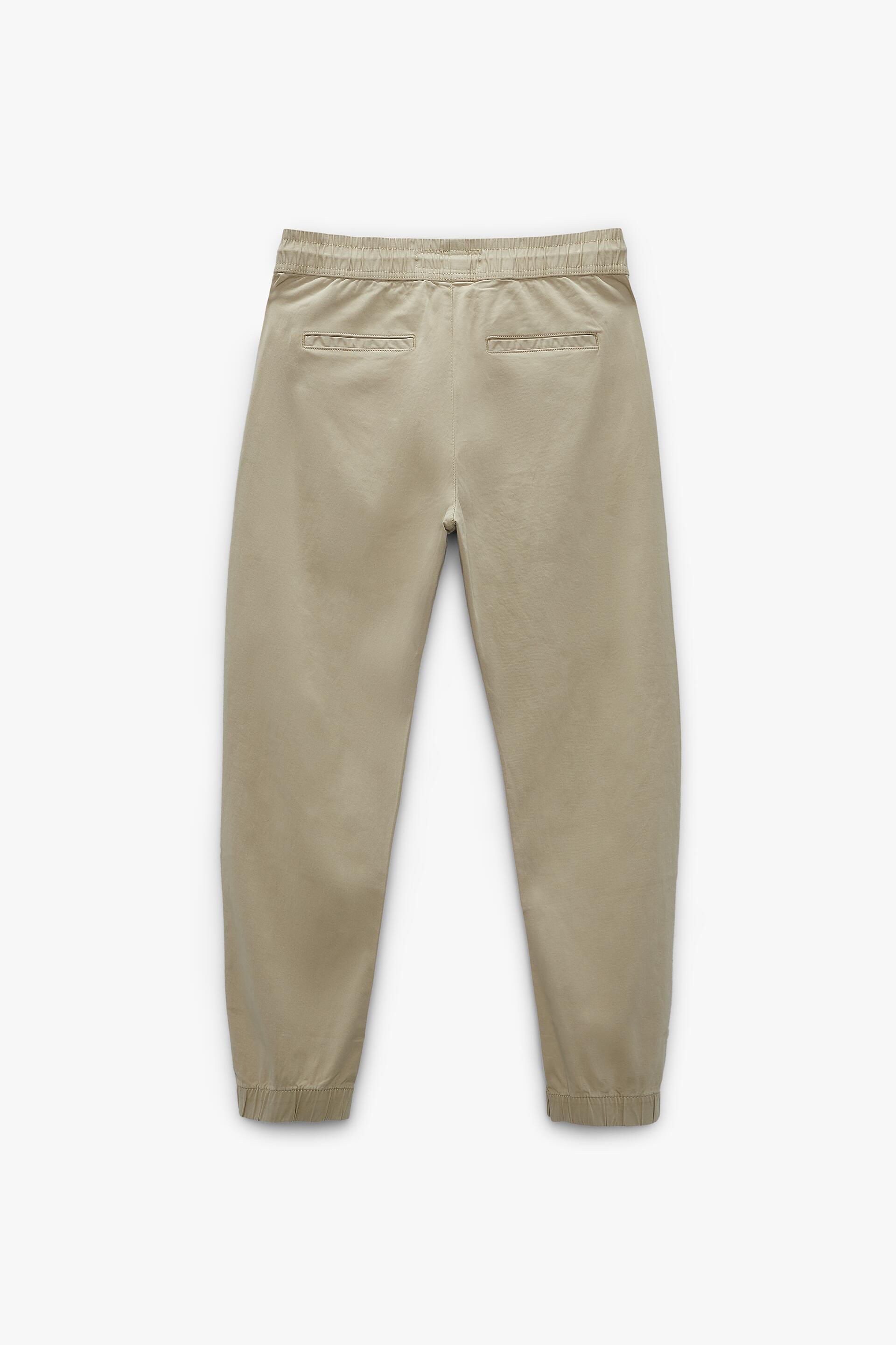PANTALÓN CINTURA JOGGER PINZAS - Verde | ZARA España