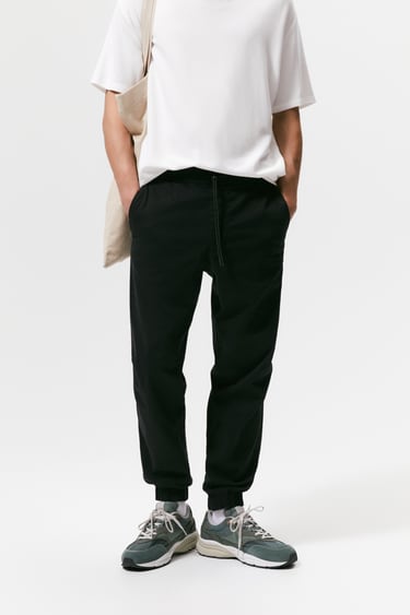 DARTED TROUSERS WITH JOGGER WAIST