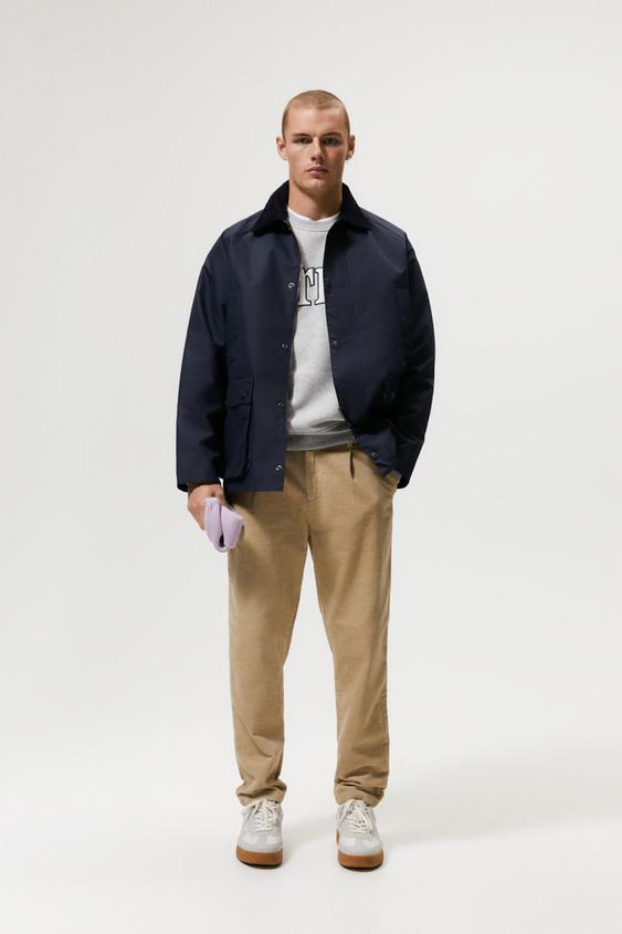 プリーツコーデュロイパンツ ベージュ Zara Japan 日本 プリーツコーデュロイパンツ ベージュ Zara Japan 日本