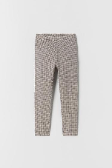 HOUNDSTOOTH LEGGINGS - Natural | ZARA 