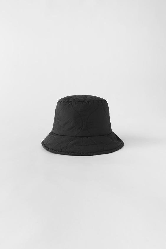 QUILTED BUCKET HAT - Black | ZARA Australia