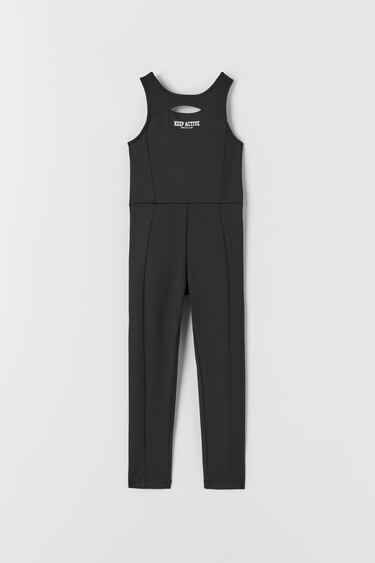RIBBED SPORTY JUMPSUIT WITH CUT-OUT DETAIL