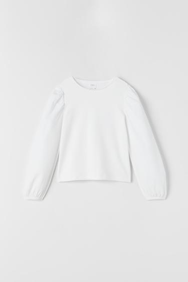 Tee shirt manche longue fille zara clearance