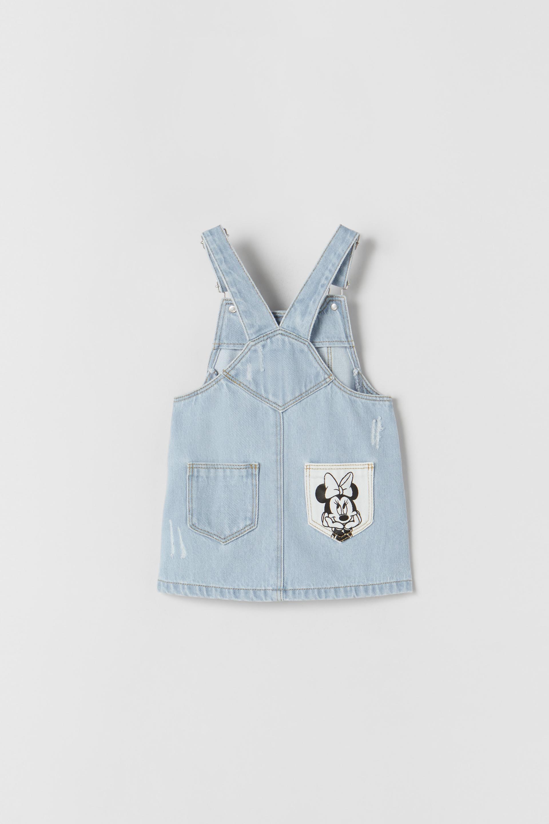 ミッキーマウス C Disney デニムジャンパースカート Zara Japan 日本 ミッキーマウス C Disney デニムジャンパースカート Zara Japan 日本