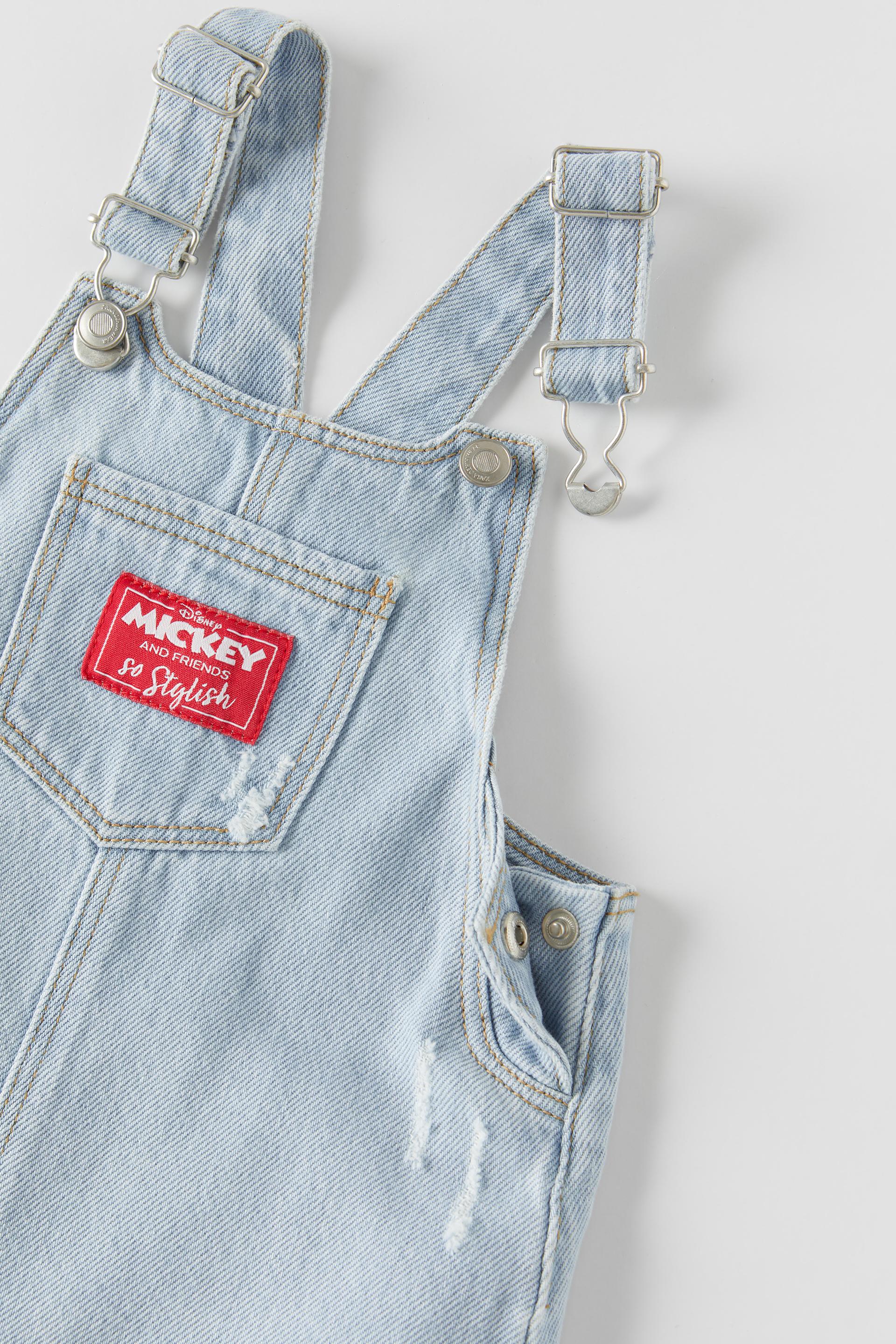 ミッキーマウス C Disney デニムジャンパースカート Zara Japan 日本 ミッキーマウス C Disney デニムジャンパースカート Zara Japan 日本
