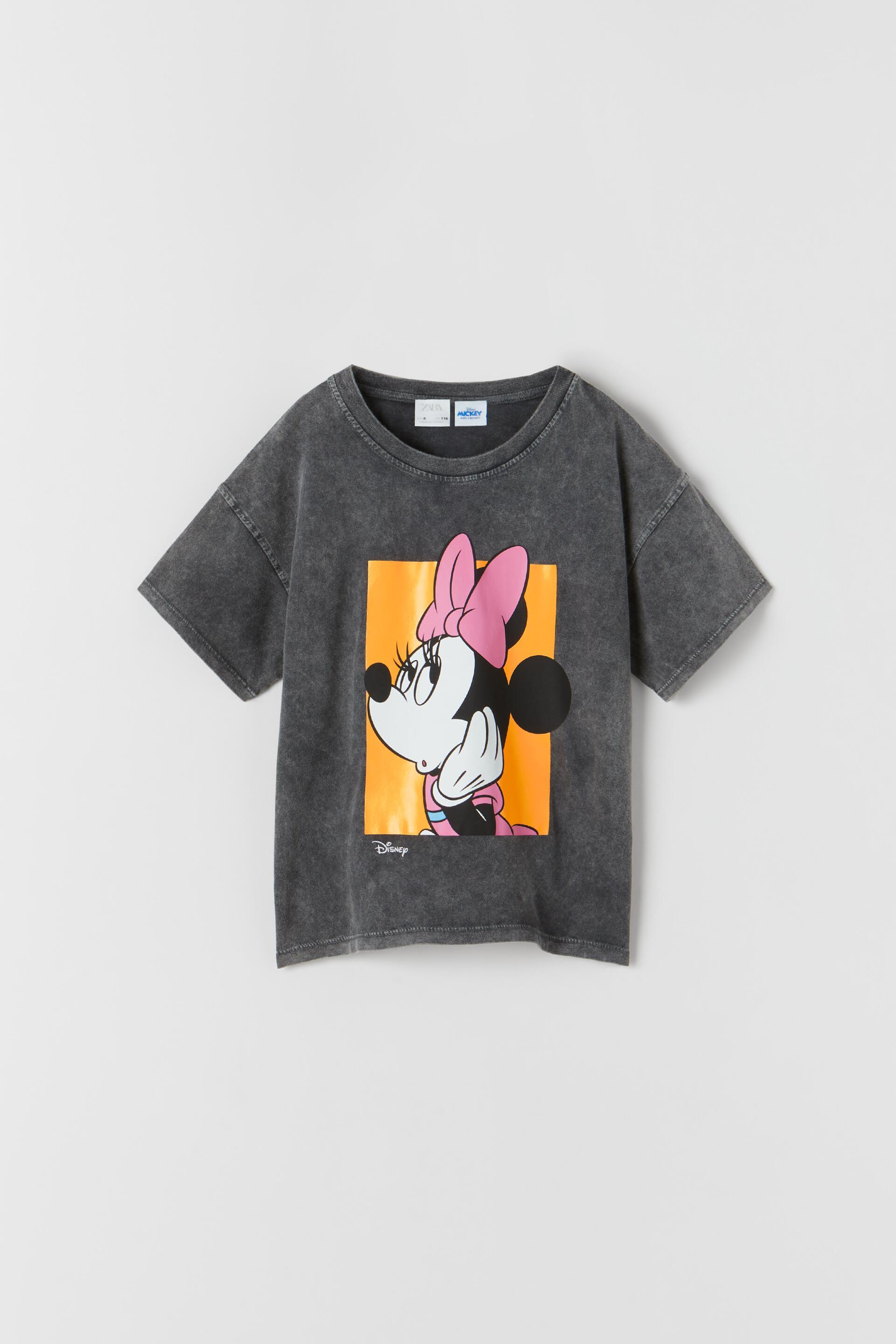 Minnie T Shirt C Disney Anthracite Grey Zara United States Minnie T Shirt C Disney Anthracite Grey Zara United States