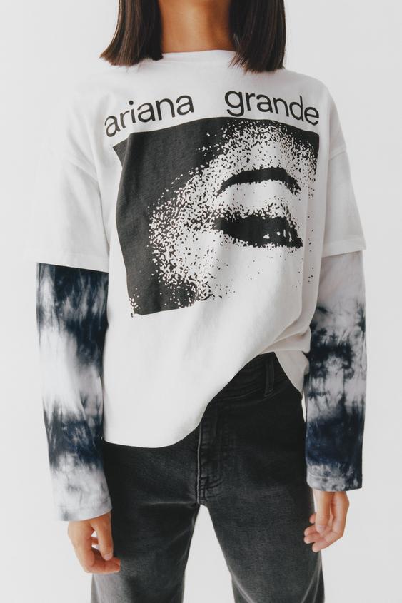 Ariana grande t shirt zara Clearance