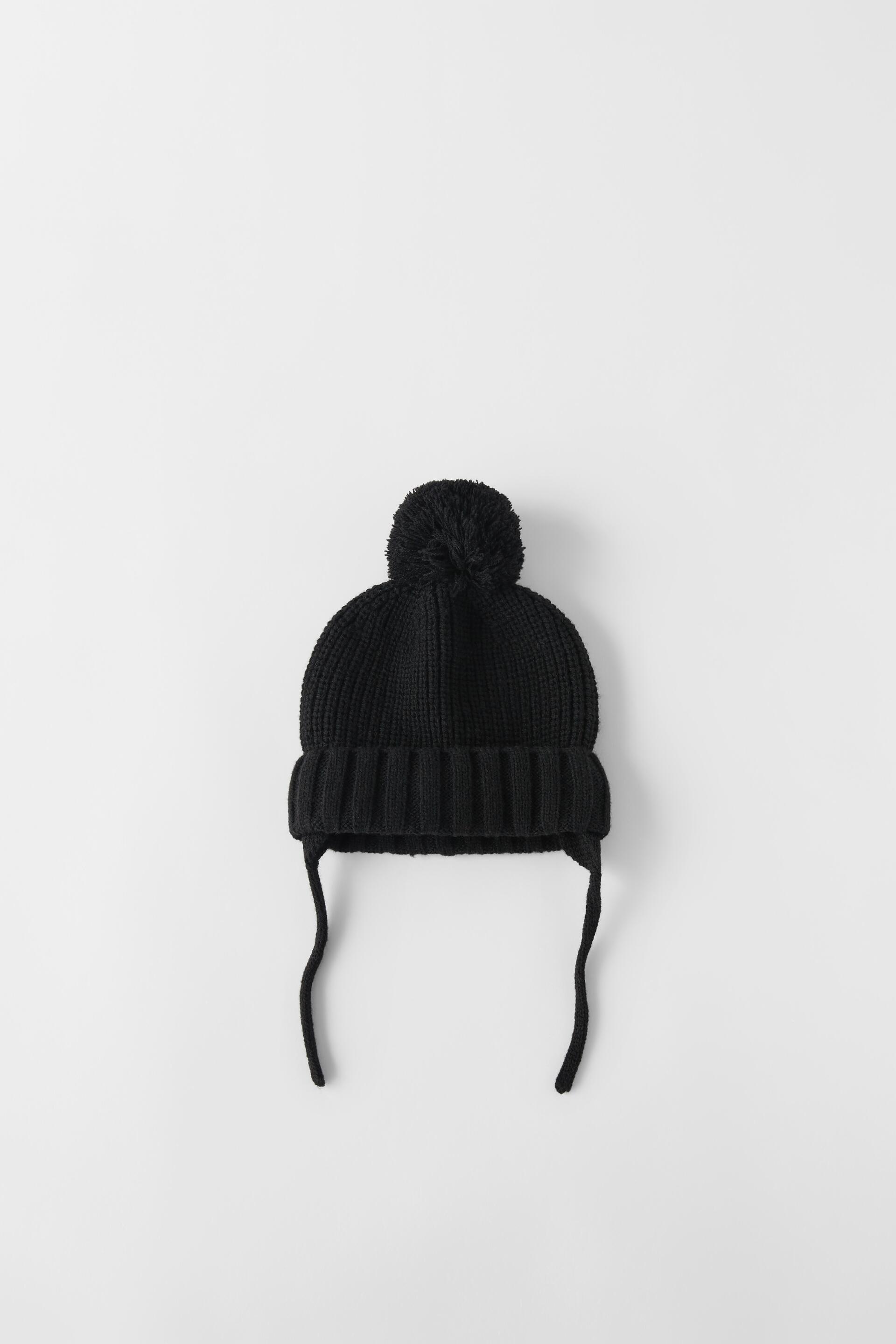BASIC KNITTED HAT - Grey | ZARA Australia