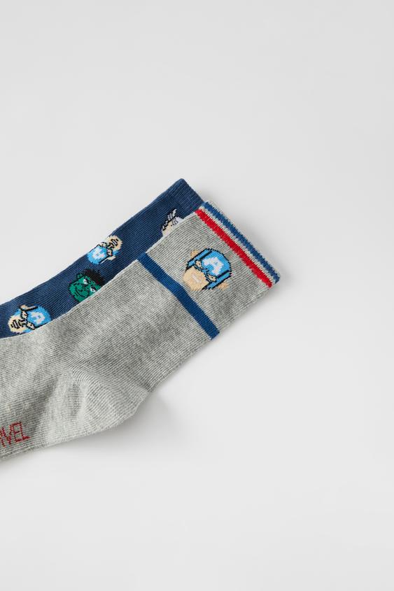 キャプテンアメリカ C マーベル ソックス X 2 ブルー Zara Japan 日本 キャプテンアメリカ C マーベル ソックス X 2 ブルー Zara Japan 日本