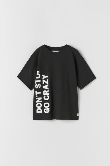OVERSIZE T-SHIRT WITH SLOGAN