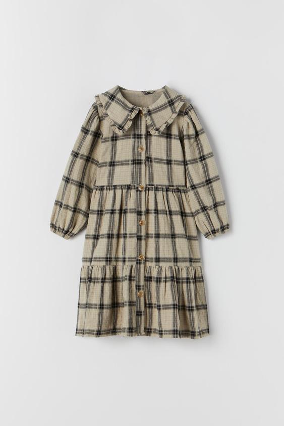 zara yellow gingham dress
