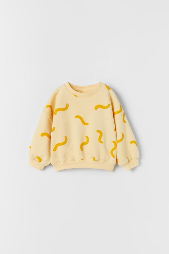 zara printed sweatshirt