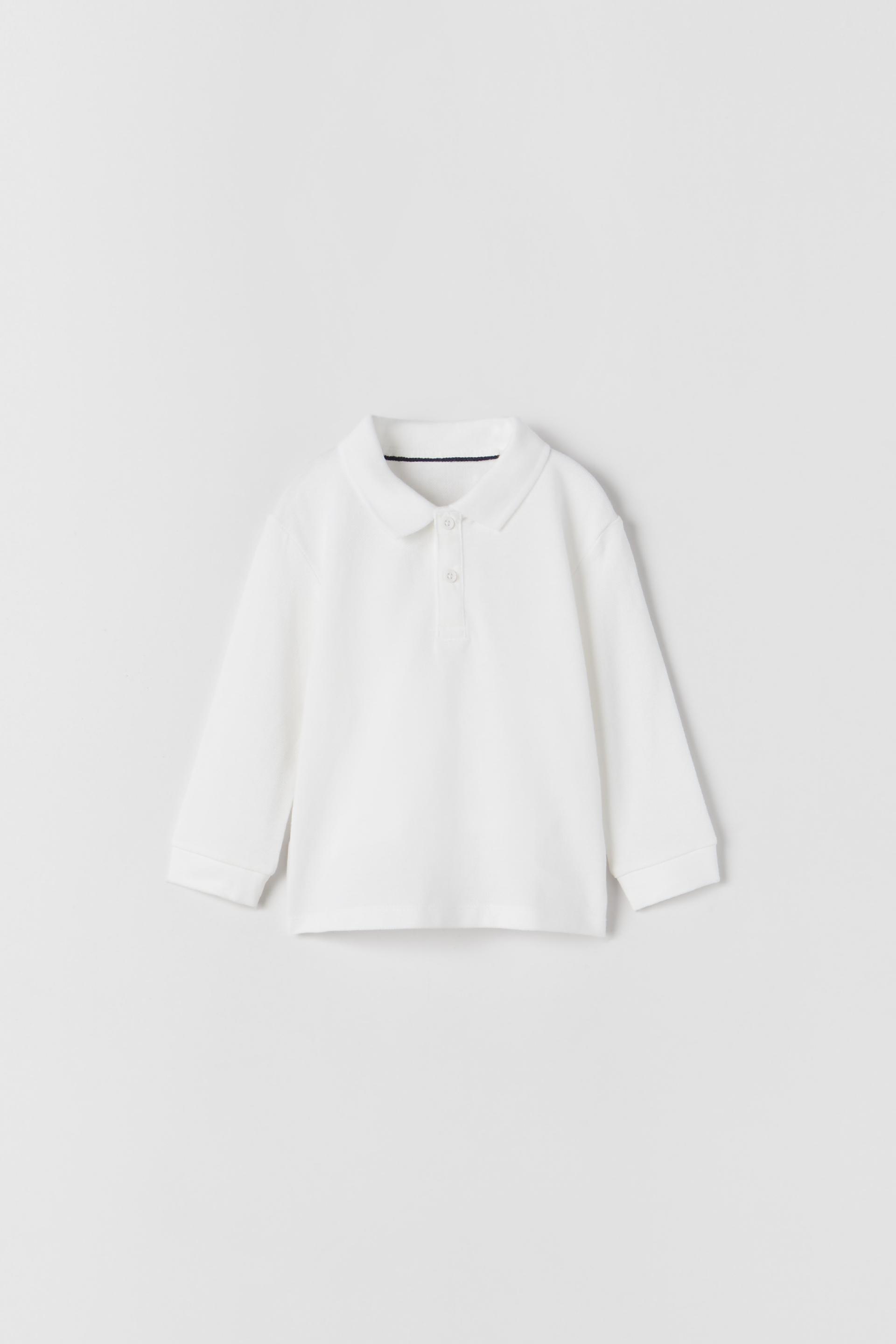 zara white polo