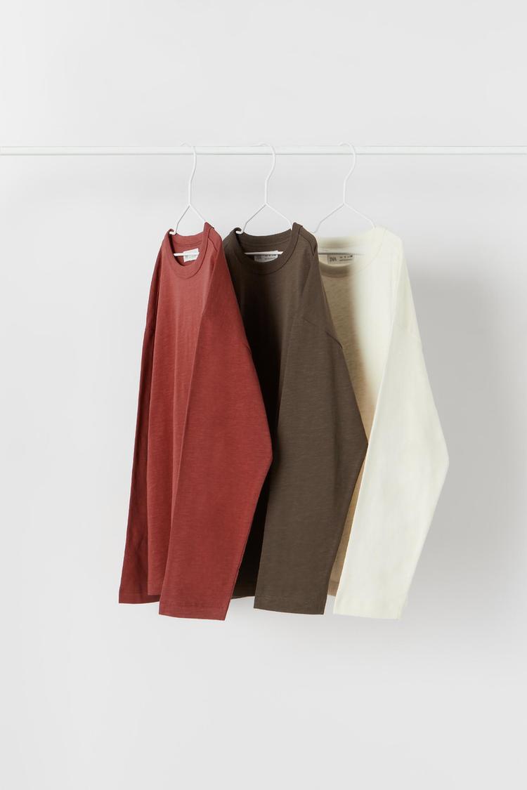 3-PACK OF PLAIN T-SHIRTS