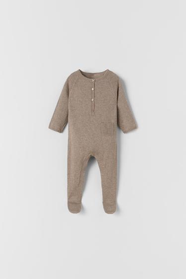 PREMIUM KNIT JUMPSUIT WITH SILK - camel 