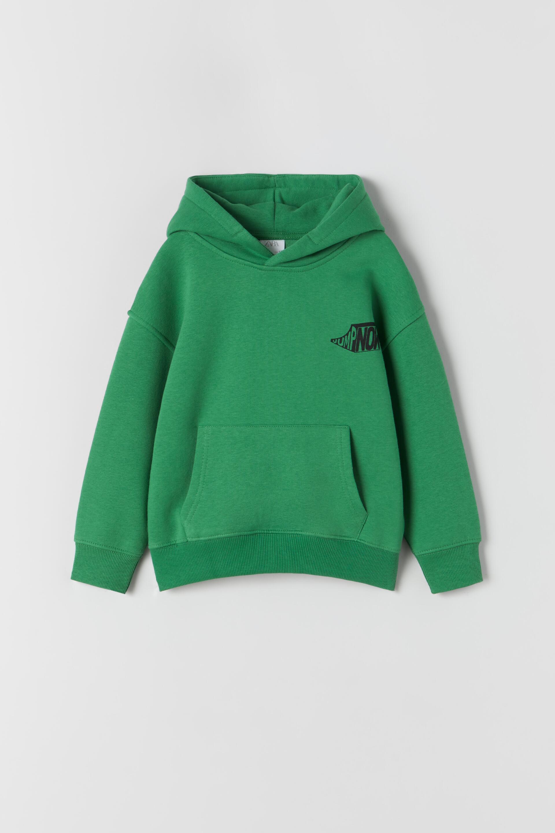 zara neon moletom com capuz