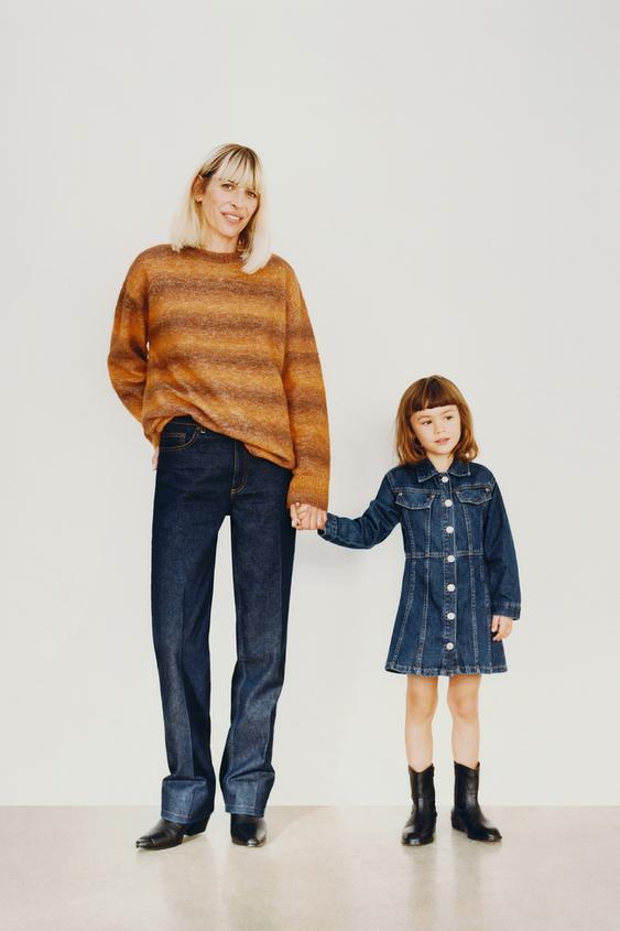 トップステッチ デニム ワンピース ブルー Zara Japan 日本 トップステッチ デニム ワンピース ブルー Zara Japan 日本