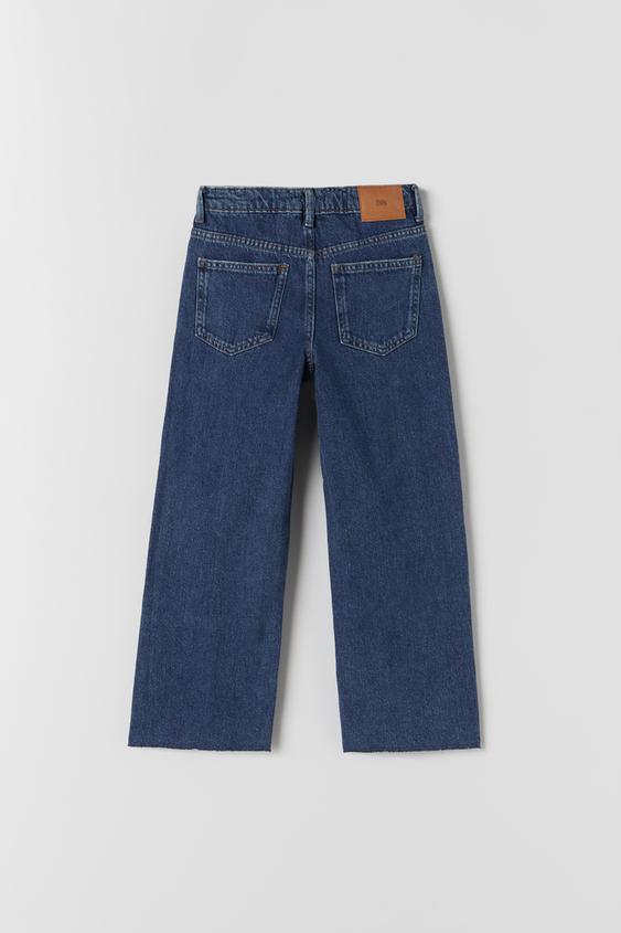 COLOUR BLOCK STRAIGHT JEANS - Blue | ZARA Australia