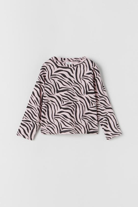 CAMISETA ANIMAL PRINT - Rosa palo | ZARA Chile
