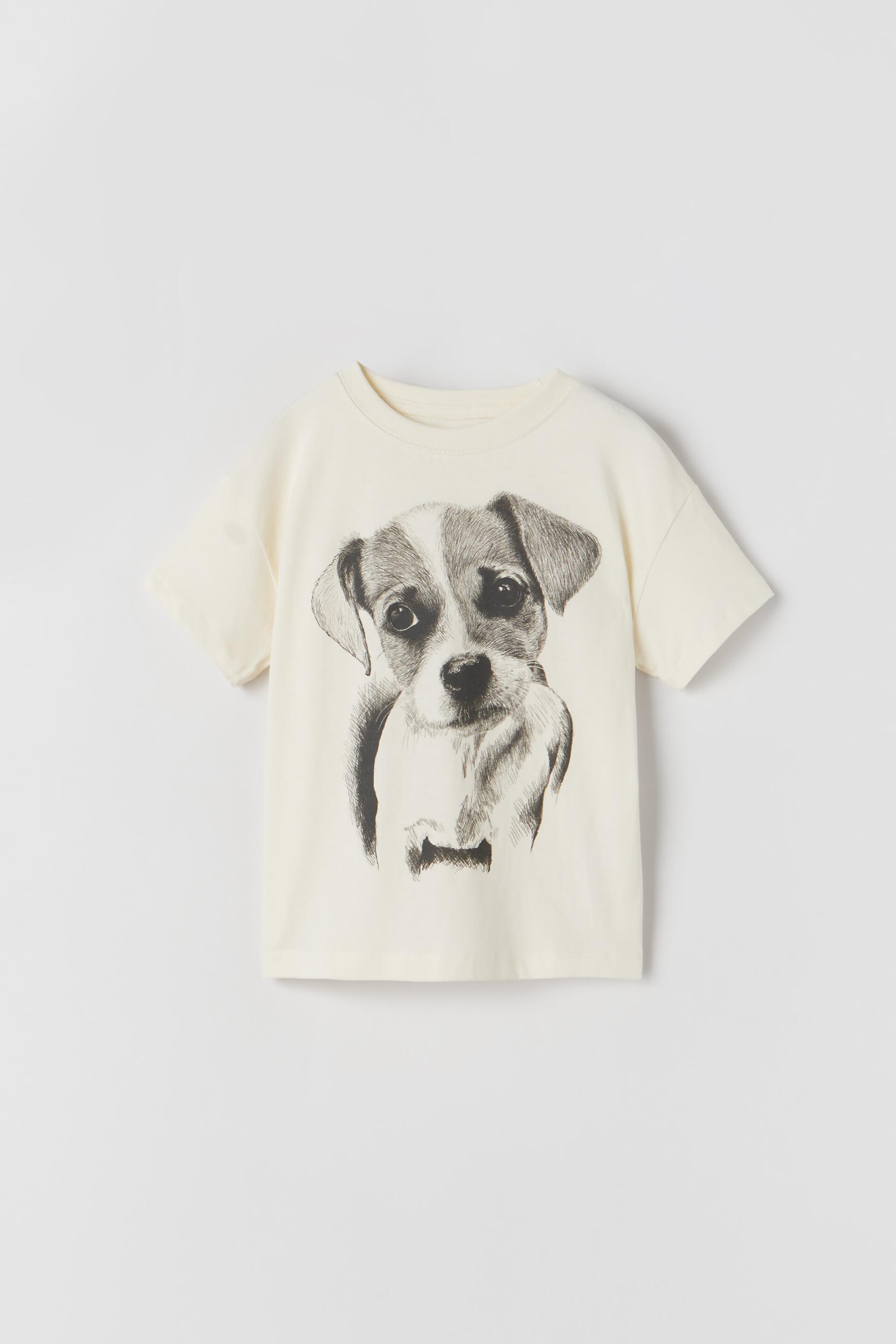 ANIMAL PRINT T-SHIRT - Ecru | ZARA 